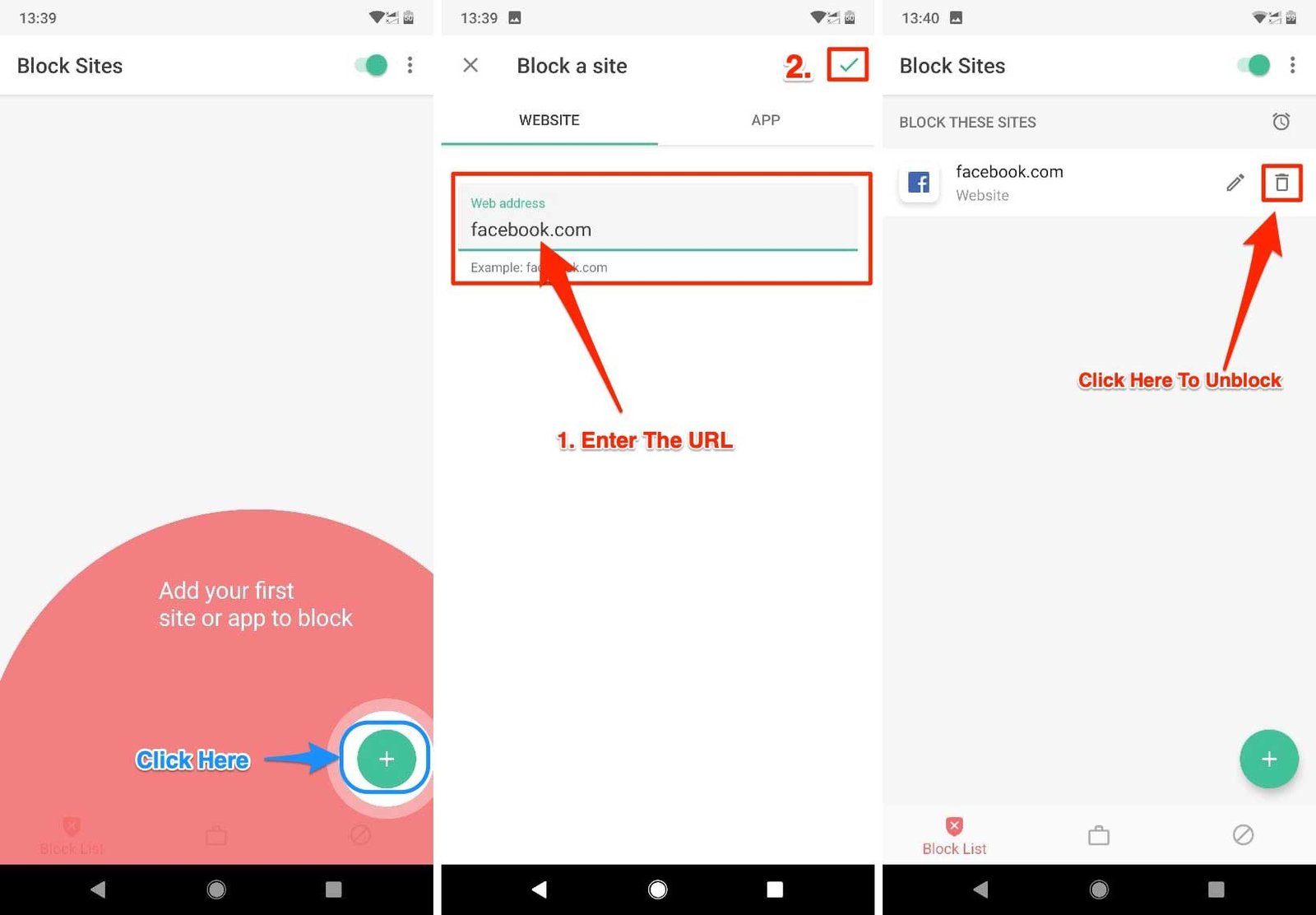 Block Websites in Google Chrome Android