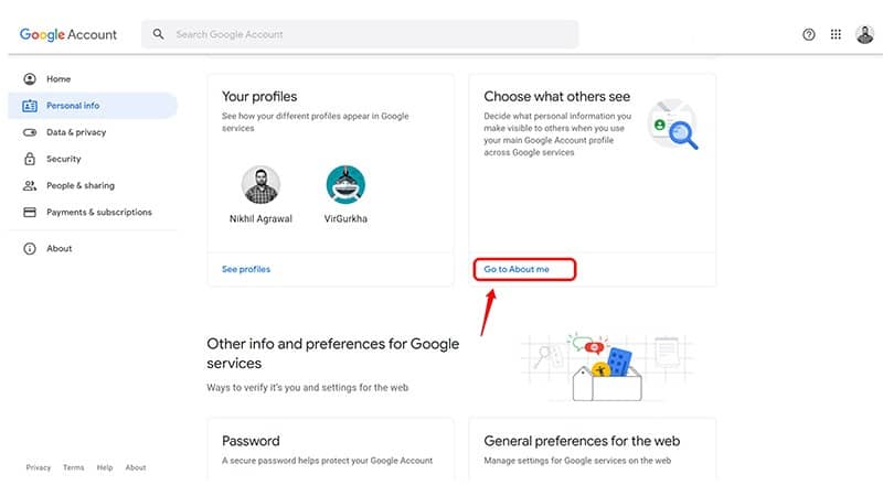 How To Remove Profile Picture From Google Account on Web
