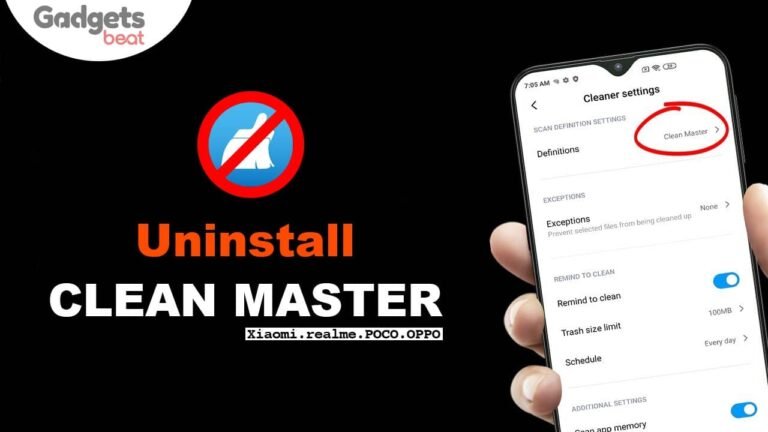 How To Uninstall Clean Master App From MIUI, ColorOS, Realme UI