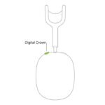 Digital Crown on Apple AirPods Max.