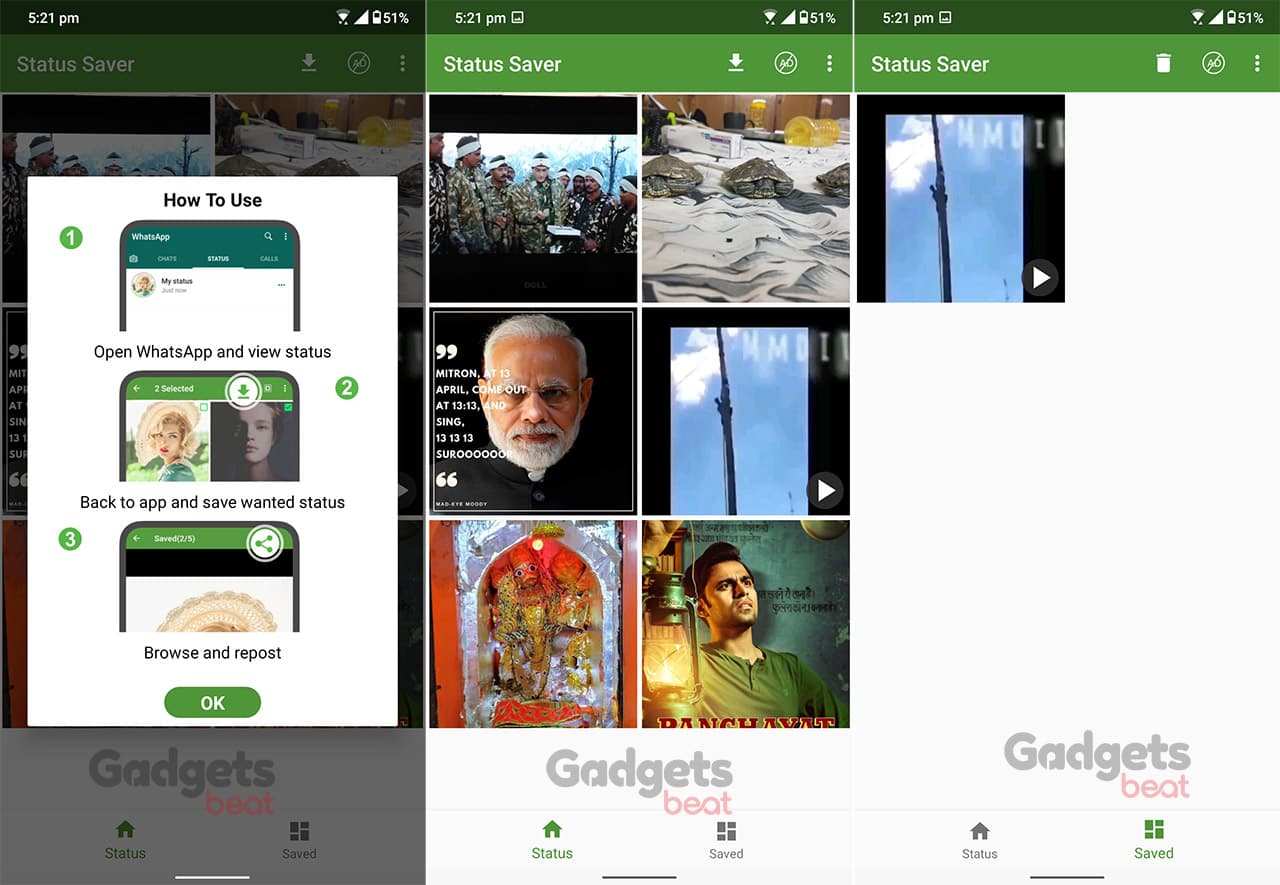 How to save WhatsApp status videos and images in gallery