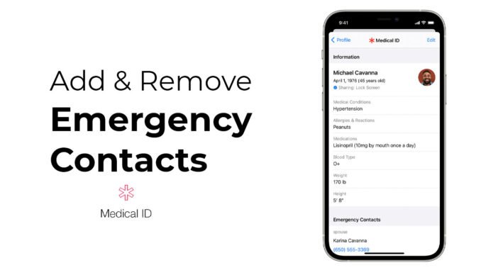 How To Add or Remove Emergency Contacts on iPhone