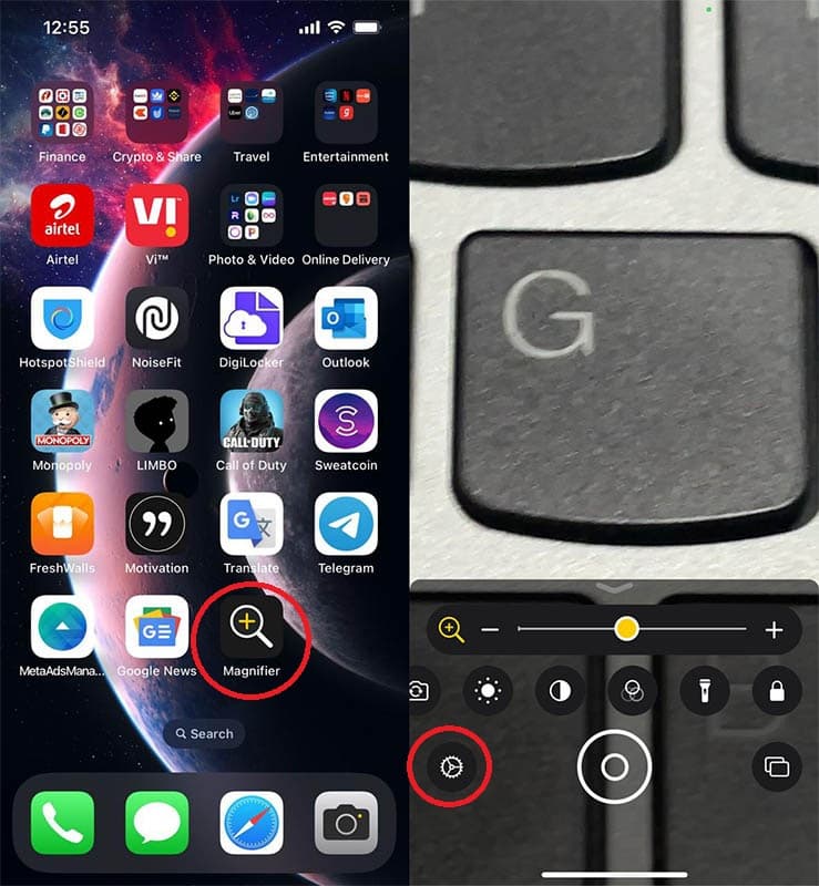 How To Customize Controls in Magnifier on iPhone and iPad