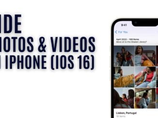 How To Hide Photos and Videos on iPhone (iOS 16)