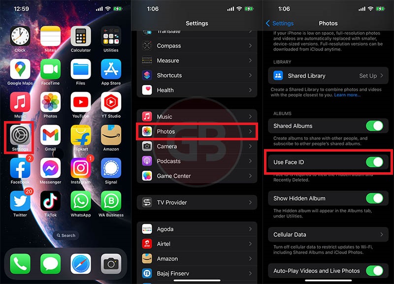 How To Lock Hidden Album With Password on iPhone (iOS 16)
