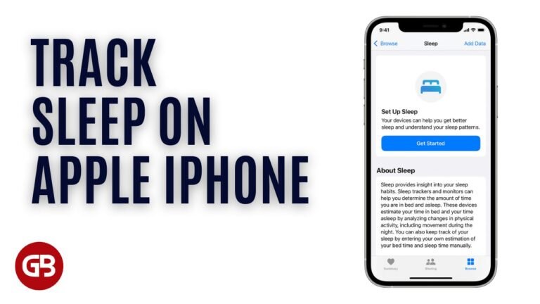 How To Track Your Sleep on Apple iPhone