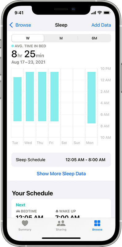 How To View Your Sleep History on iPhone