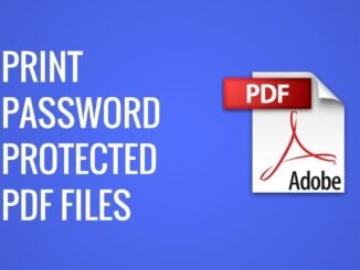 How to Print Password Protected PDF File