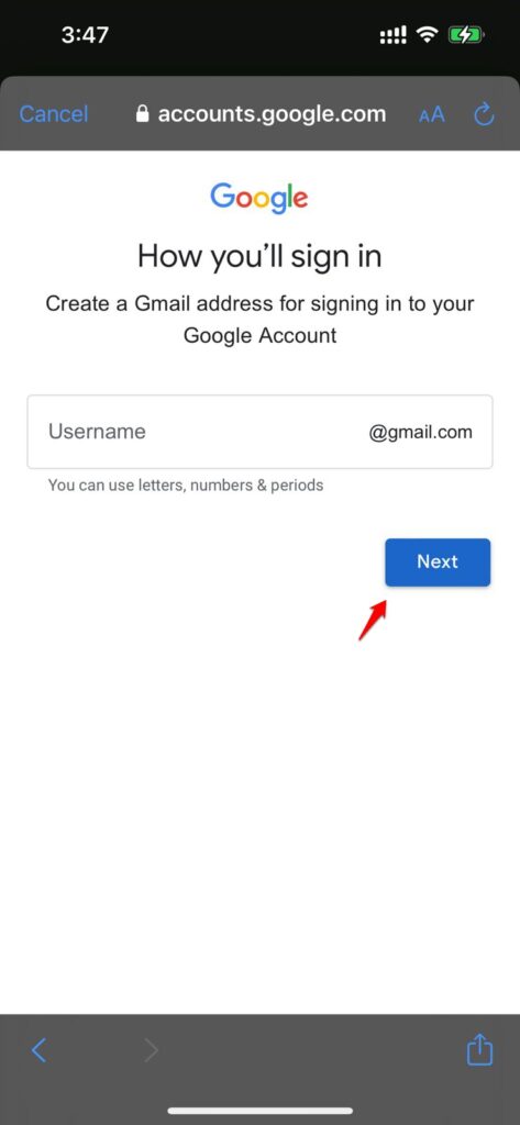 How To Create A New Gmail Account on Mobile Phone App